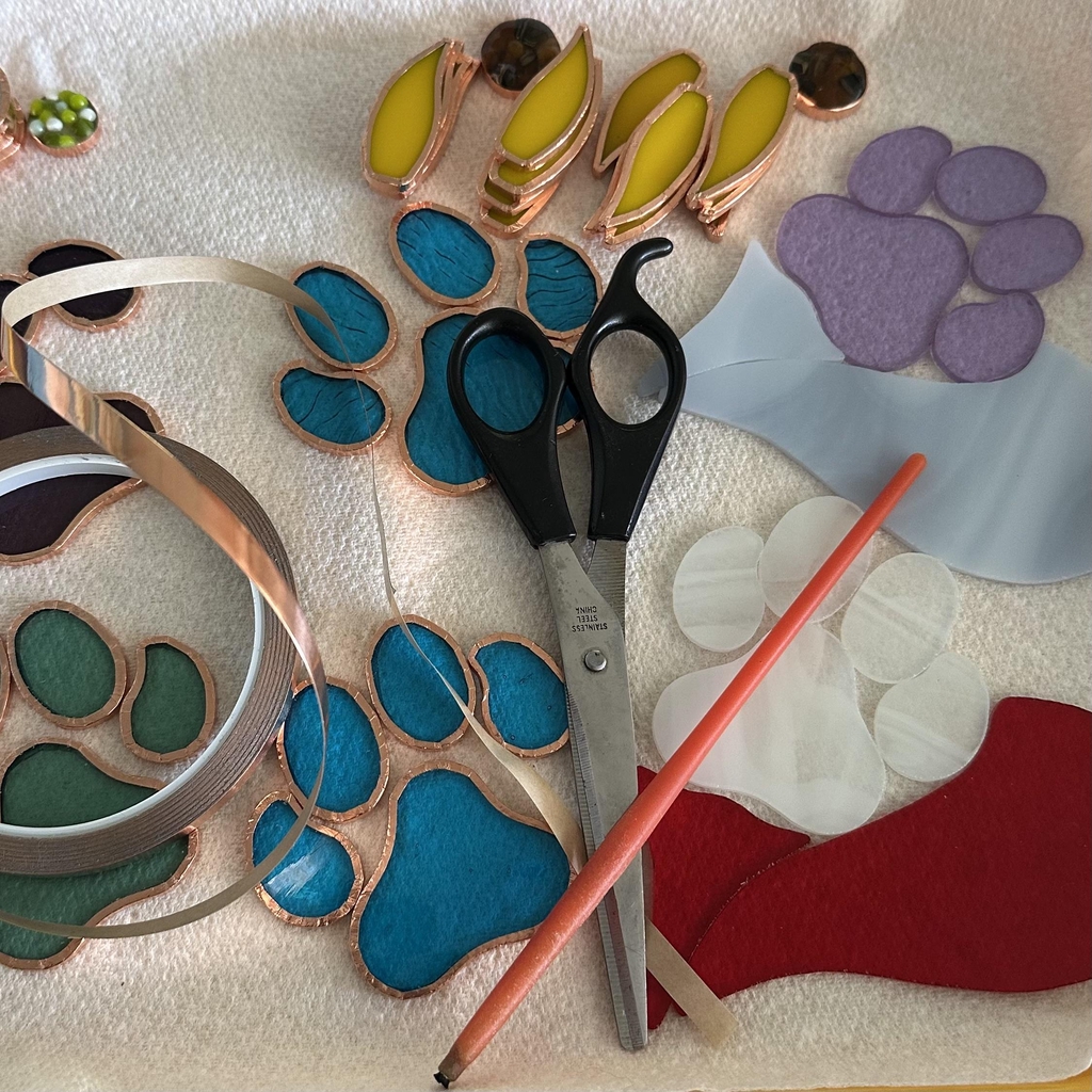 Copper foil stained glass process