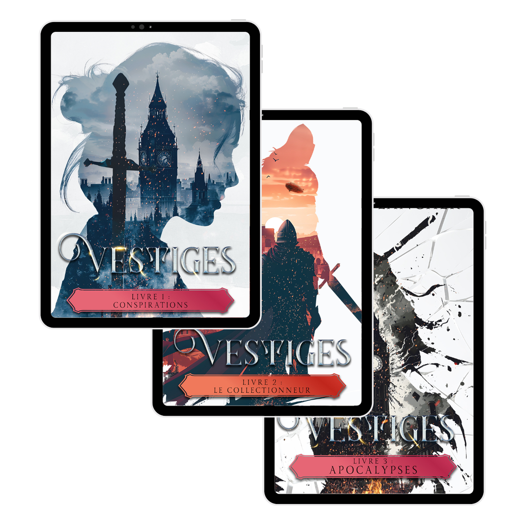 Tous les livres de la trilogie Vestiges sont disponible en ebook à 4,99€