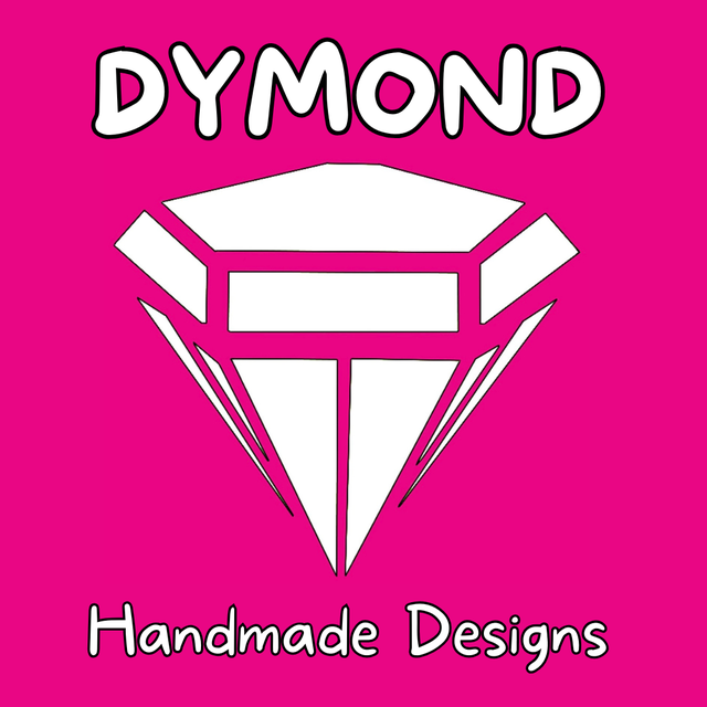 Logo for Dymond Handmade Designs, based in Devon, UK that makes one of kind, beautiful Polymer clay Jewellery.