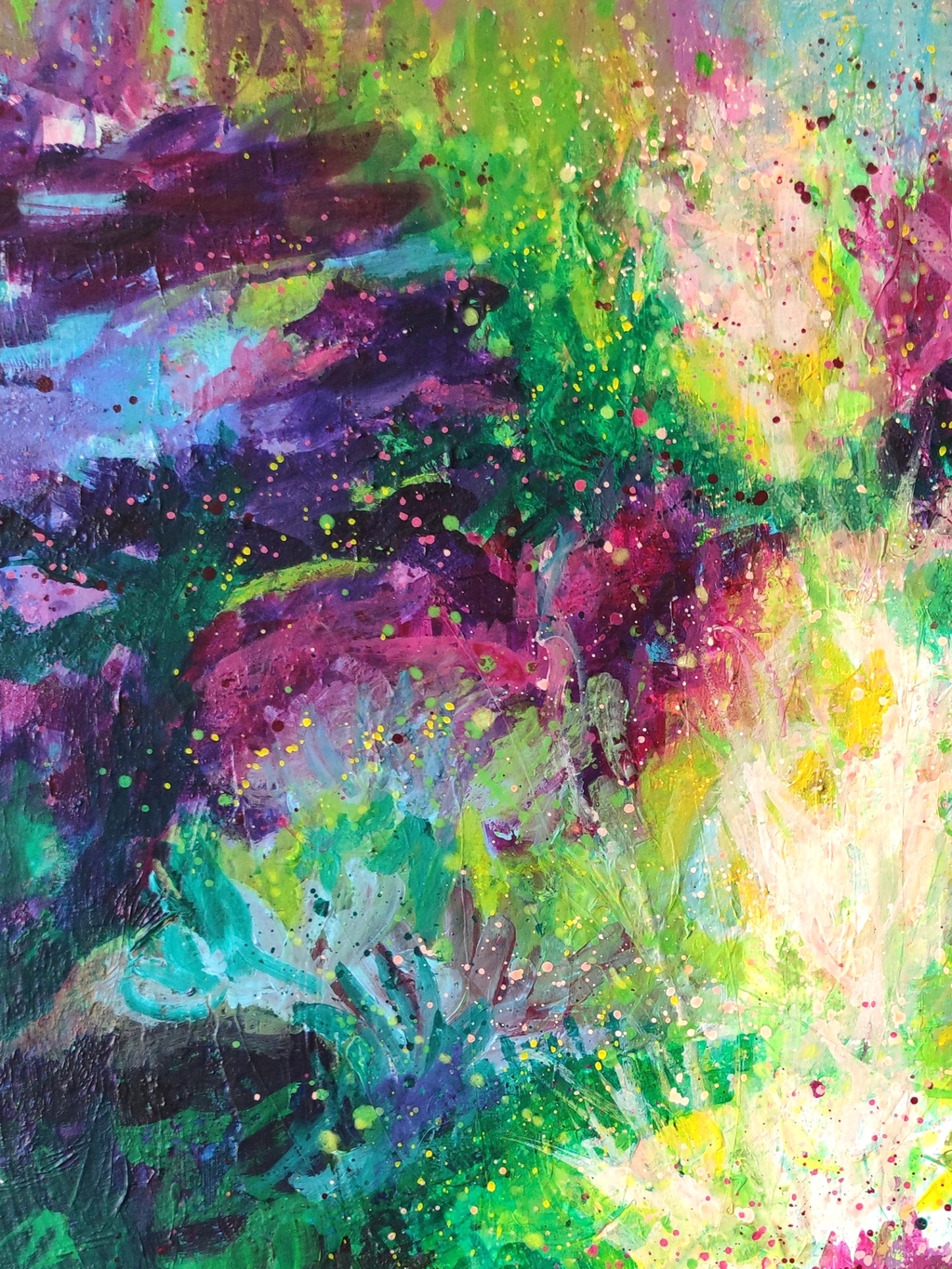 Oeuvres Olivia Freyier artiste peintre abstrait expressionniste contemporain, peinture originale d'art abstrait