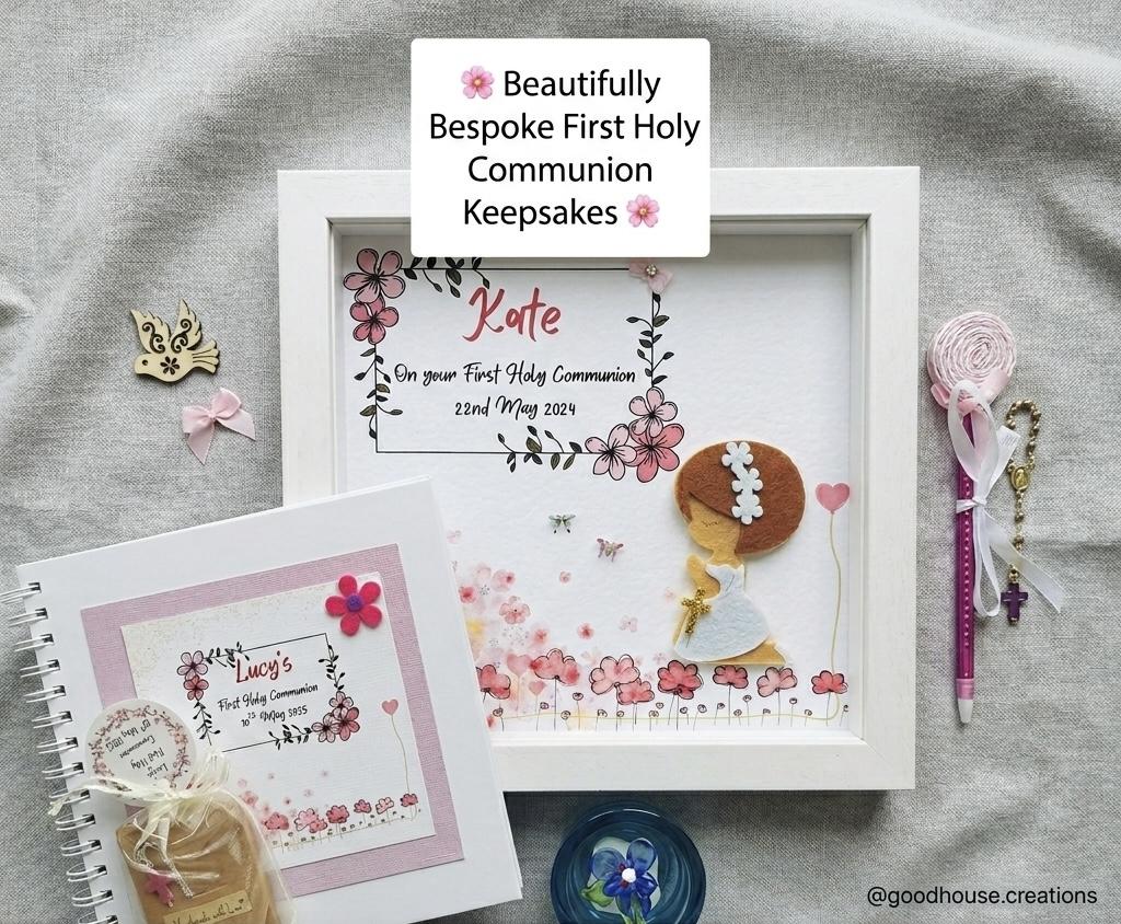 Personalised First Communion gifts.