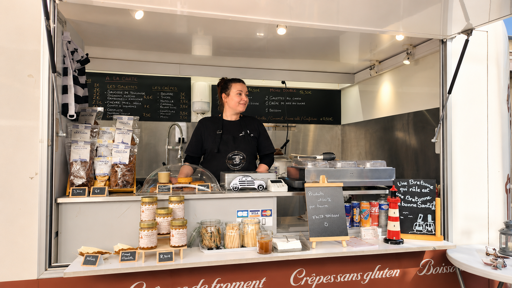 Anaïs en service dans la remorque