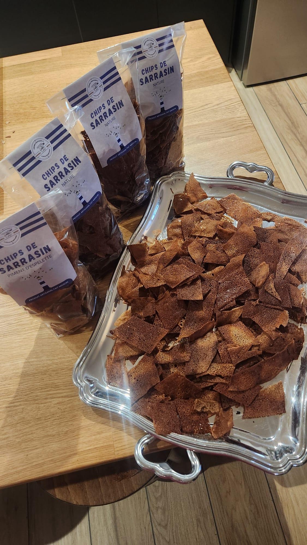 Chips de sarrasin maison