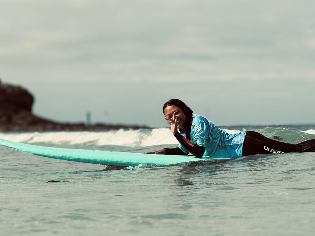 Take your first steps on the water with our pro surfing team.