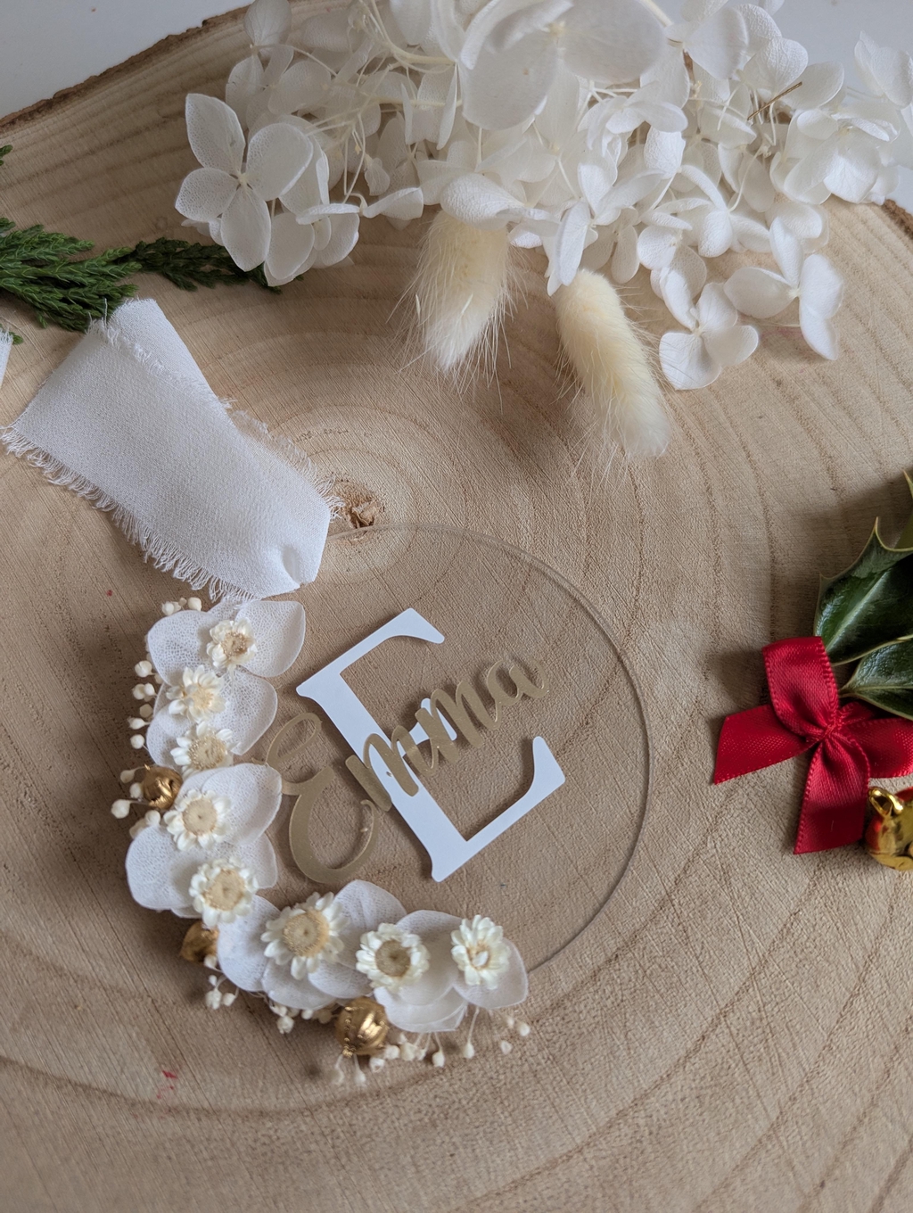 Boule de Noël en verre transparent, éclatante et raffinée, suspendue dans un sapin décoré

Ornement de Noël en verre soufflé, brillant et scintillant sous les lumières

Décoration de sapin élégante en verre, reflet féerique des fêtes de fin d’année