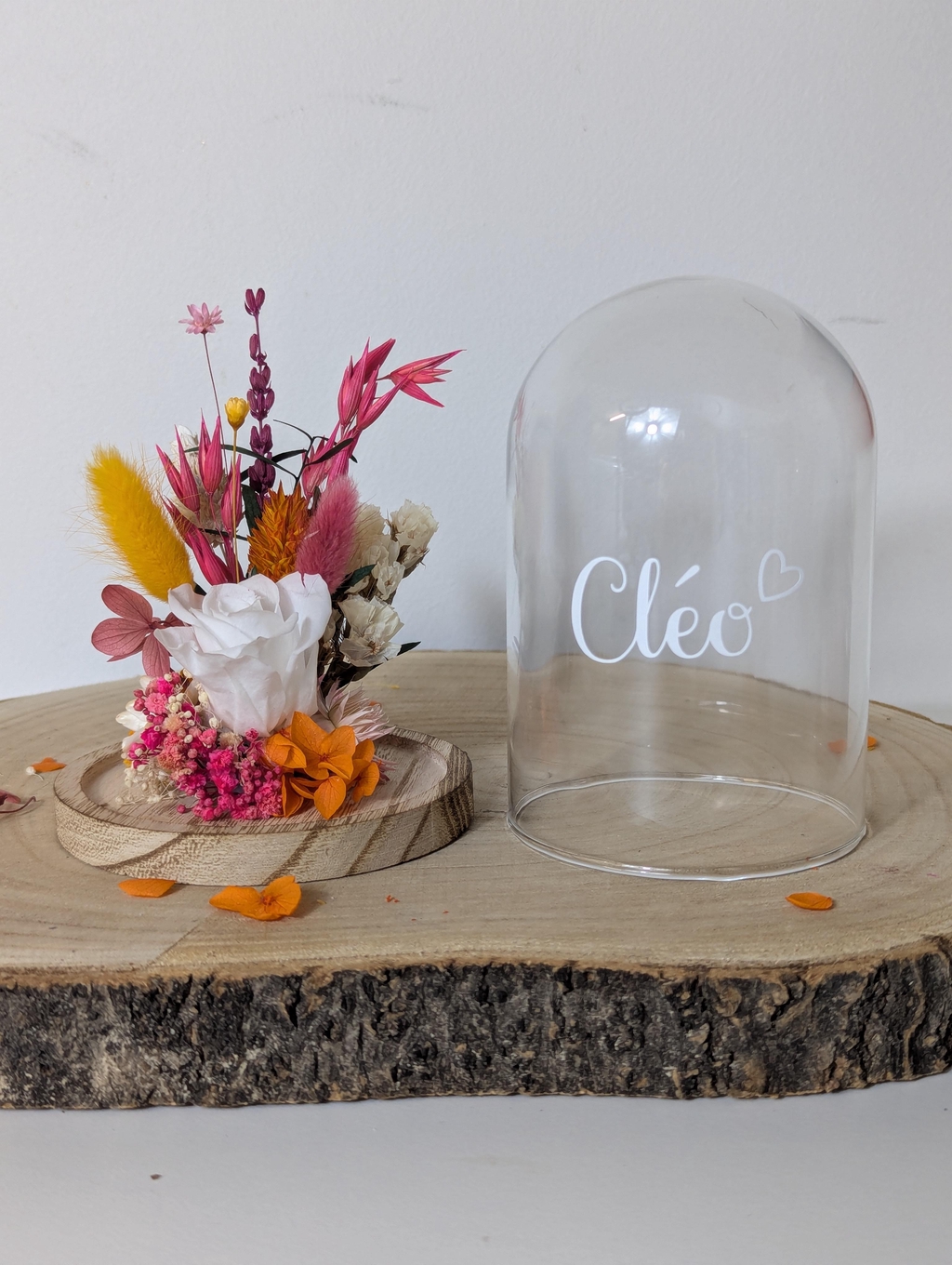 Les Yayettes - Décorations fleurs séchées, fioles fleuries mariage, décoration de noel, boules de noel