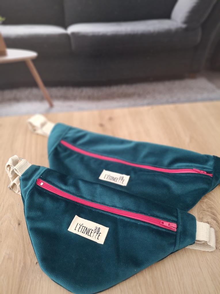 Sacs banane matchy adultes-enfants en tissus revalorisés
