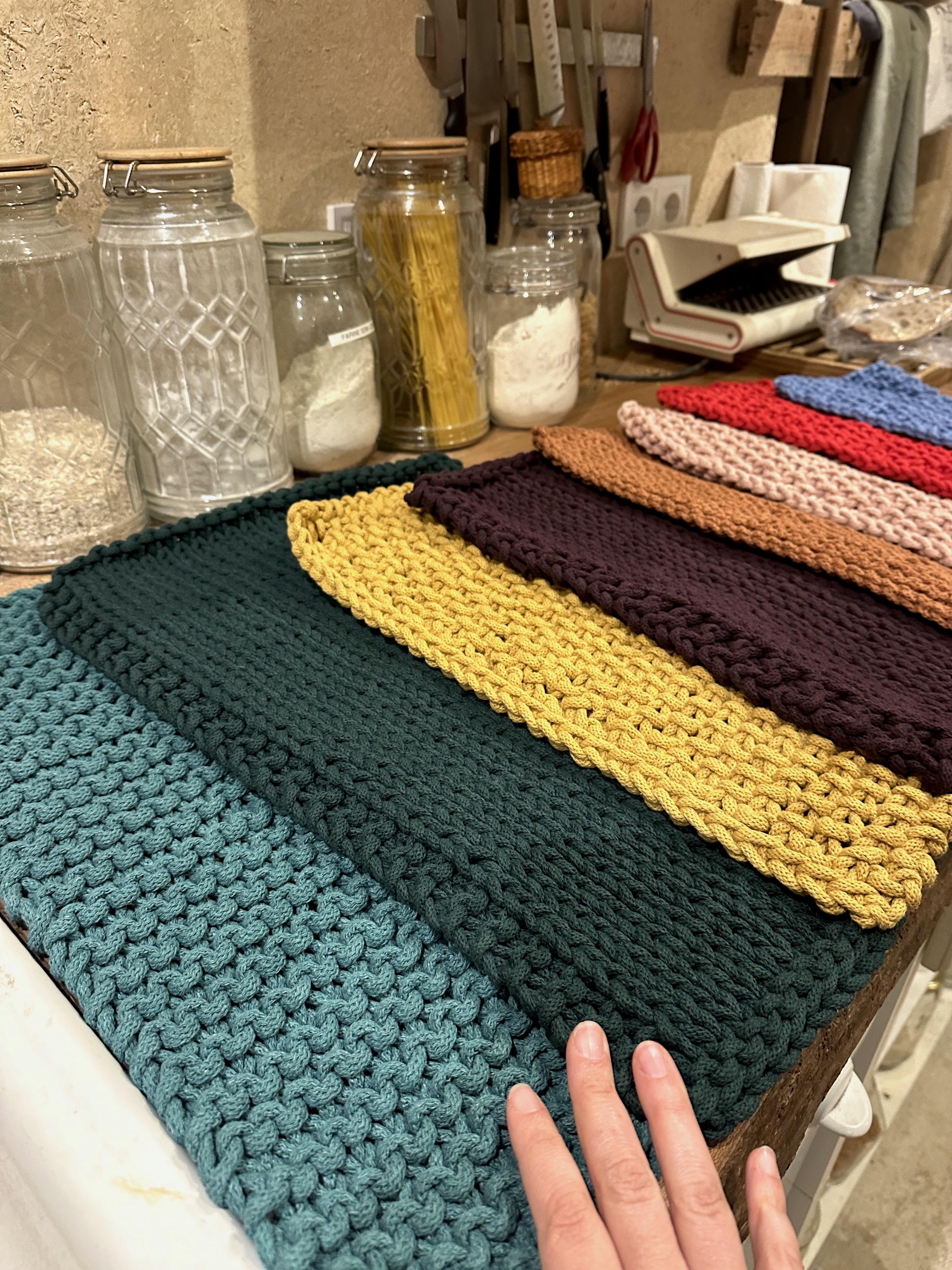 Tapis d'évier 100% coton et recyclé