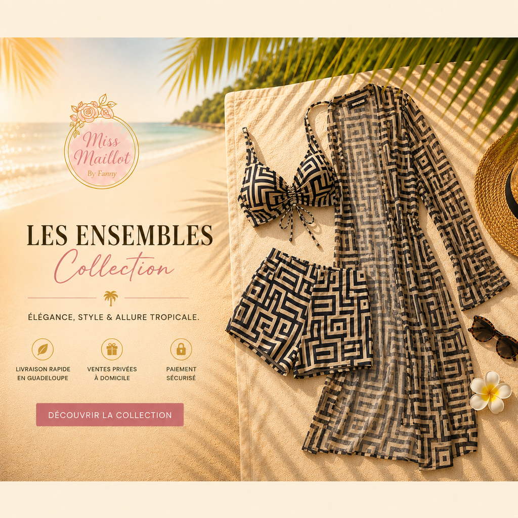 ensembles 3 pièces - ensemble plage femme
