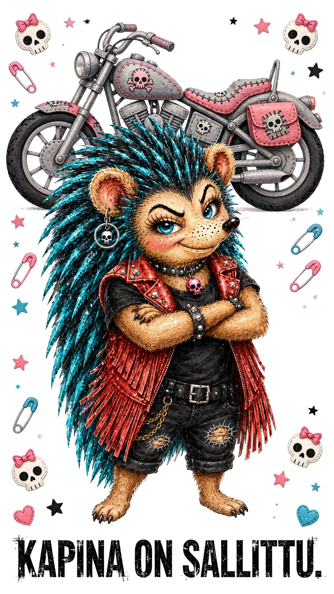 BIKERBABE? EI HELVETISSÄ.

mE’mmi ei oo mikään moottoripyörän viereen koristeeksi aseteltu bikerbabe, eikä sen tehtävä oo näyttää nätiltä sillä aikaa kun muut elää.