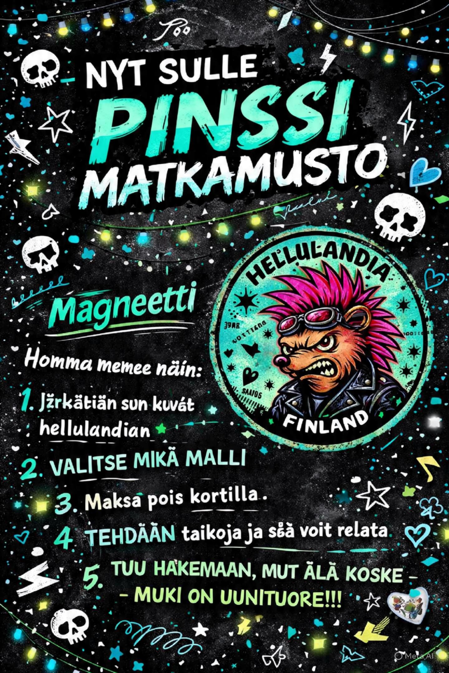 TEE SUN OMISTA MUISTOISTA OIKEETA HELLULANDIA-TAVARAA!