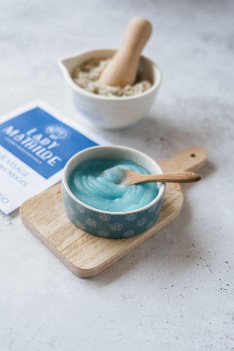Lady Mathilde. Masque hydratant pour le visage, au algues des neiges