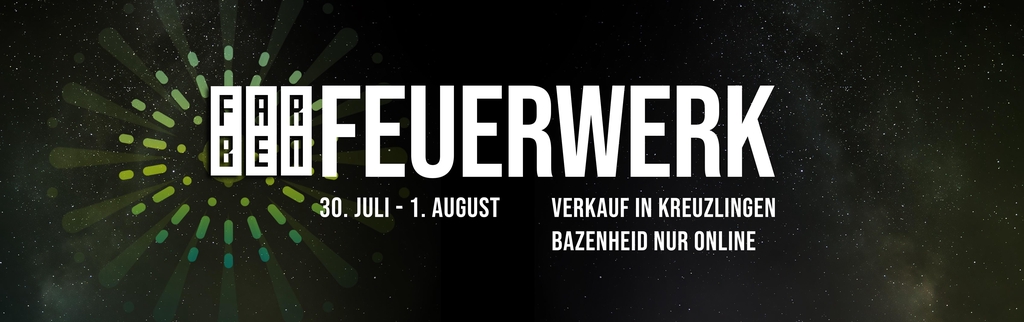 Farbenfrohes Feuerwerk für die ganze Familie. Vulkane, Raketen, Kleinfeuerwerk und tolle Feuerwerksbatterien.