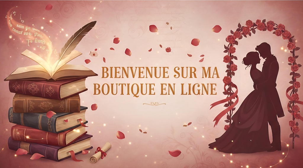 Boutique en ligne spécialisée dans la romance est ses sous-genre.