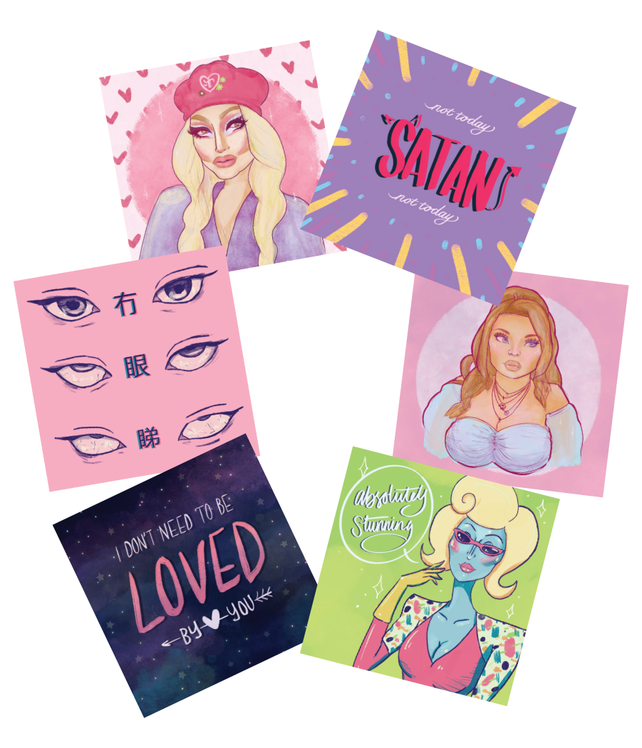 Post Card Prints 120x120mm