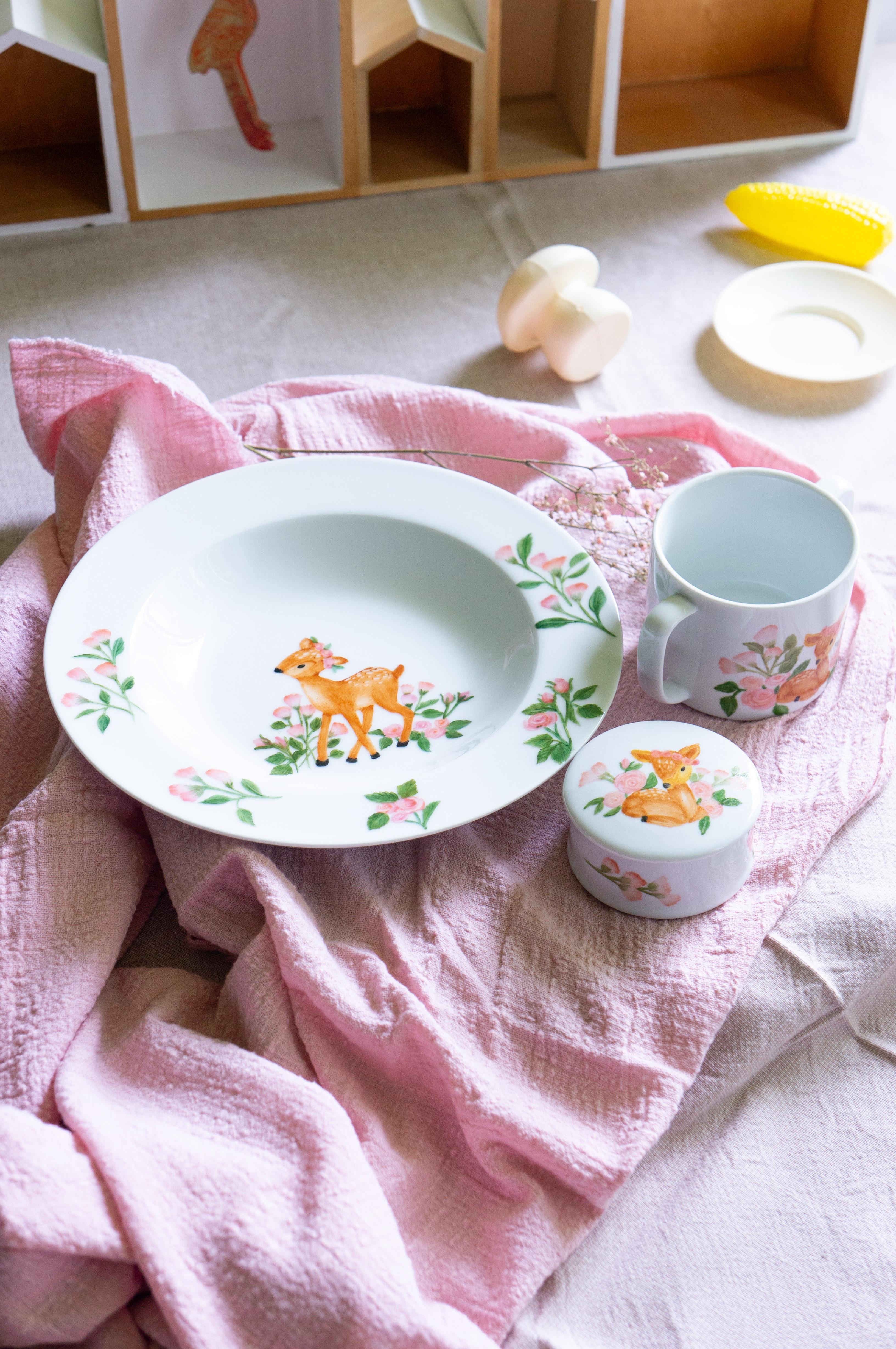cadeau de naissance en porcelaine Annelyse Création 