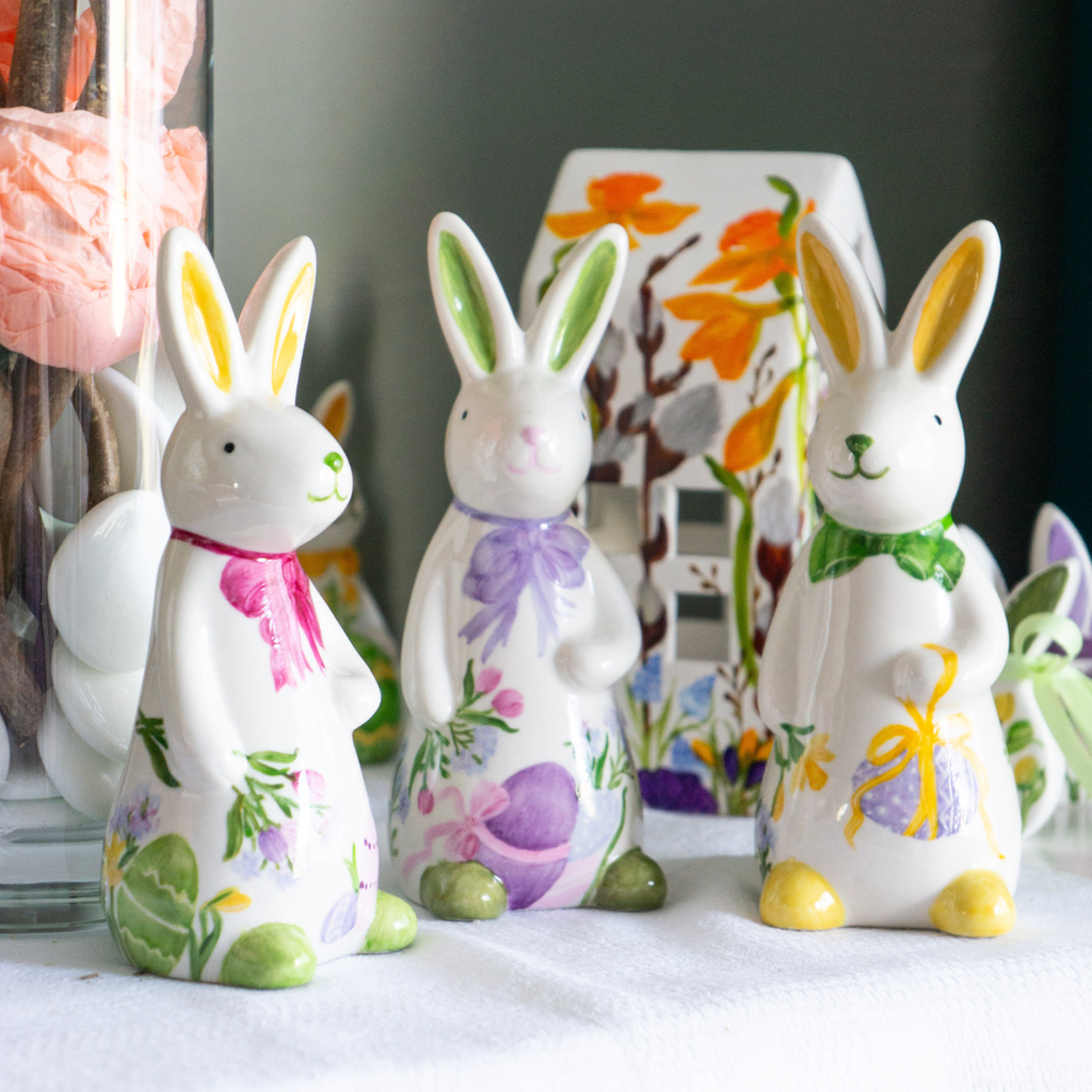 Lapins de Pâques décorés main Annelyse Création 