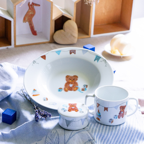 cadeau de naissance en porcelaine Annelyse Création 