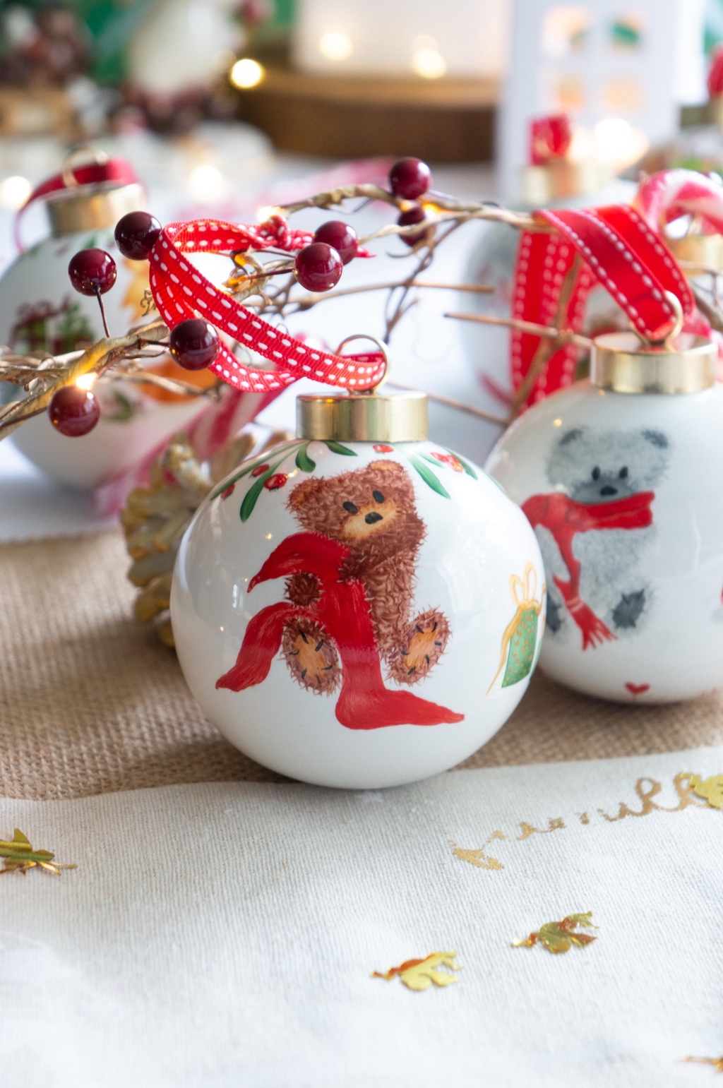 Boule Mon premier Noël personnalisée Annelyse Création 