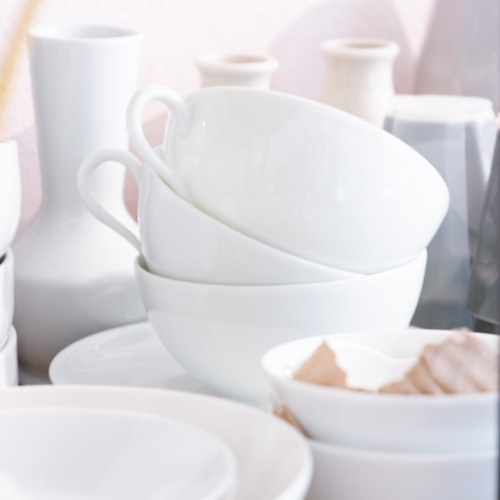 Porcelaine fine blanche  Annelyse Création 
