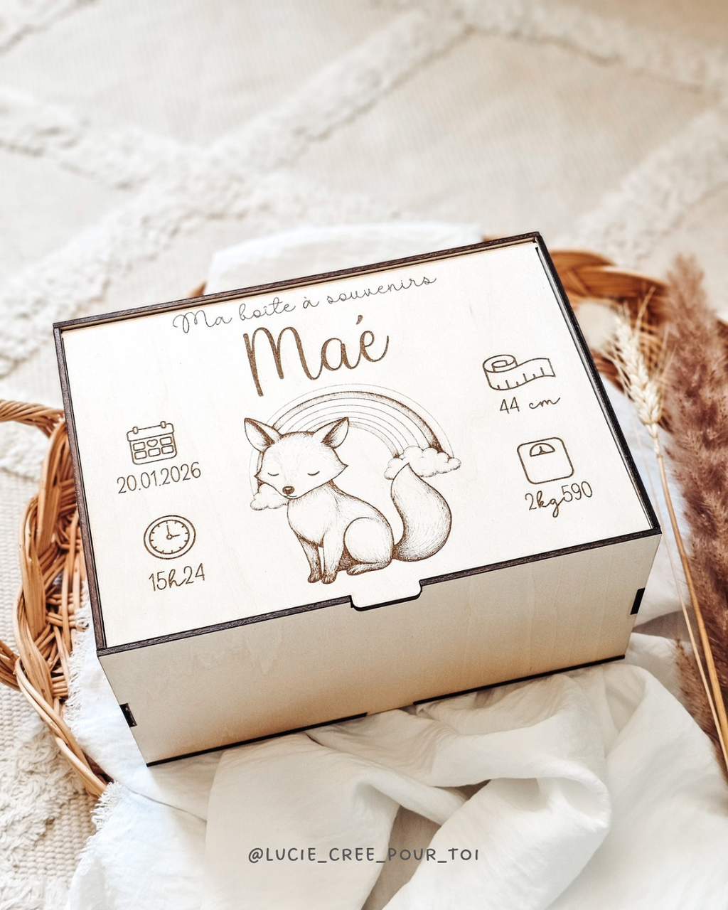 Cadeaux personnalisés en bois gravé pour bébés et enfants, panneau ma première année, panneau mes photos de classe, boîte à souvenirs de naissance 