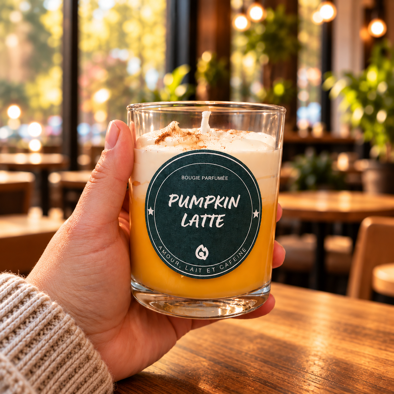 Collection Comptoir d’Automne de LA PETITE ALLUMETTE : bougies Pumpkin latte, fondants parfumés trompe-l’œil Cinnamon Roll, cannelés et gaufres, suspensions feuille d’érable et créations gourmandes aux couleurs de l’automne.