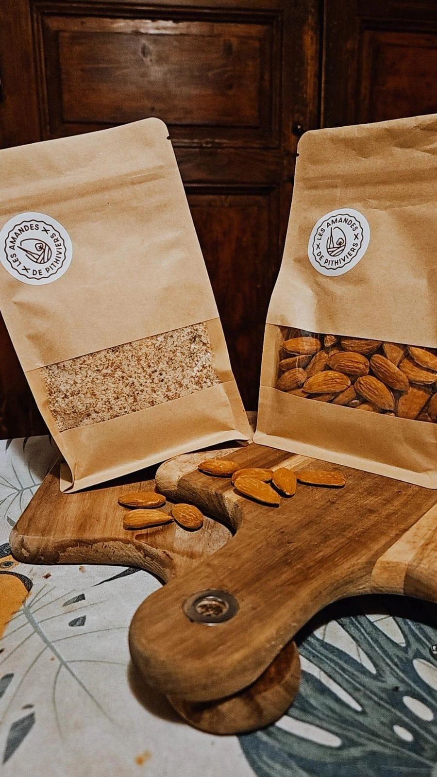 Présentation des produits de la SAS Les Amandes de Pithiviers