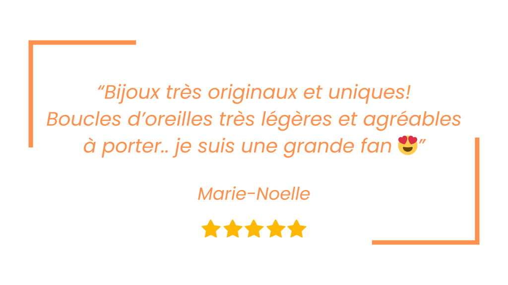 Bijoux très originaux et uniques ! Boucles d'oreilles très légères et agréables à porter