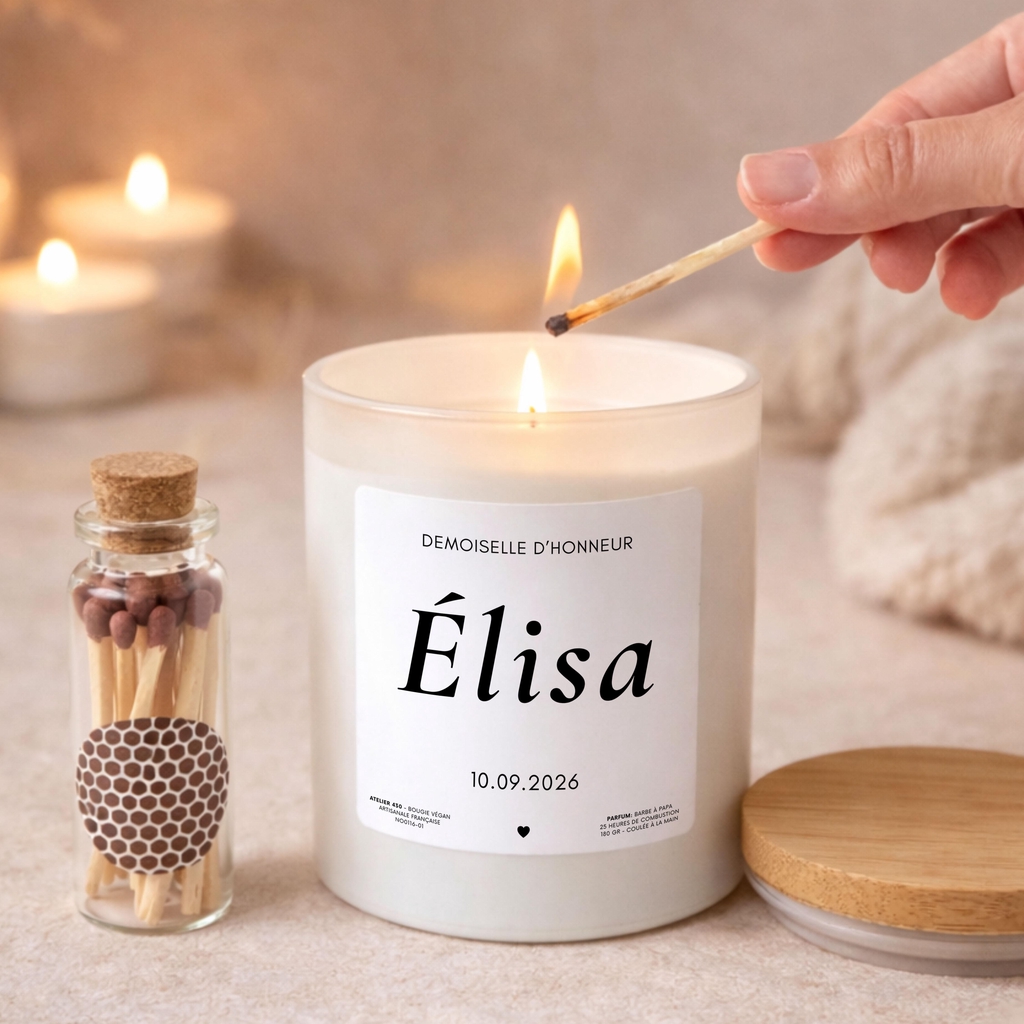nos valeurs marque Atelier 430 entièrement personnalisable boutique artisanale de bougies personnalisées parfumées français et fait main naturelle eco responsable unique et prêt à offrir
