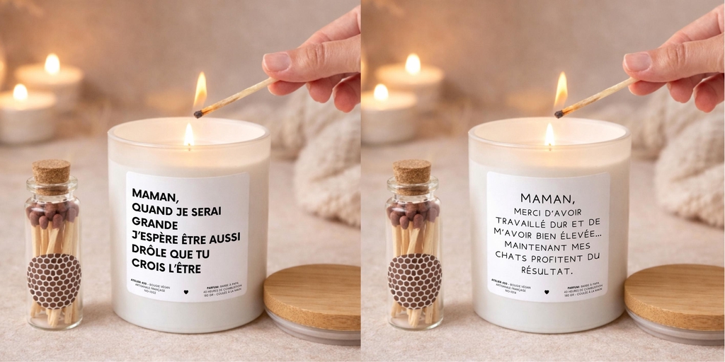 bougie végétale personnalisée atelier 430 fêtes des mères parfums de grasse végan