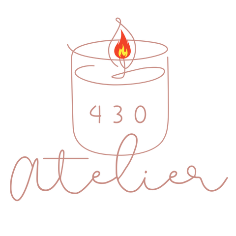 Logo Atelier 430, boutique artisanale de bougies personnalisées parfumées