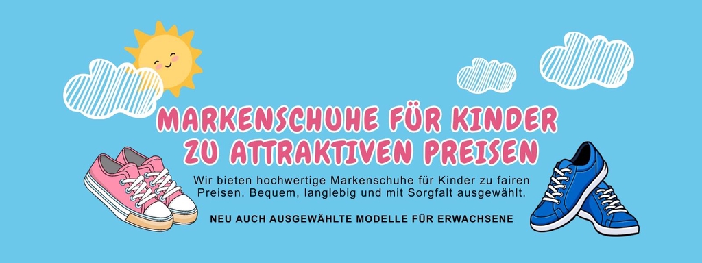 Fachgeschäft für Kinderschuhe mit originalen Markenschuhen zu fairen Preisen.