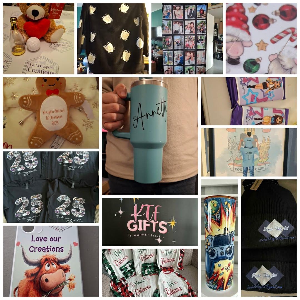 Anything you think of can be personalised, just ask. We can use your own photos and names to create that forever gift