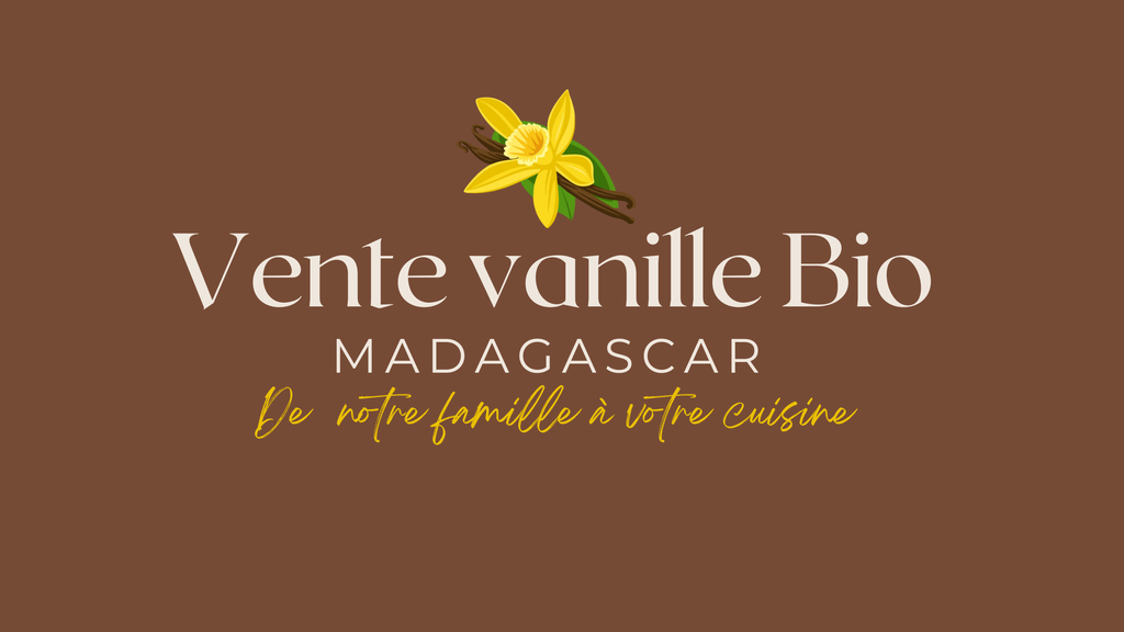 Bannière vente gousse de vanille artisanale bio