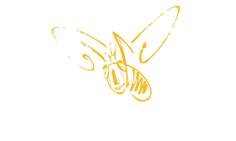 Deze banner laat het logo van imkerij Immenheem uit Zuidbroek in Groningen zien.
