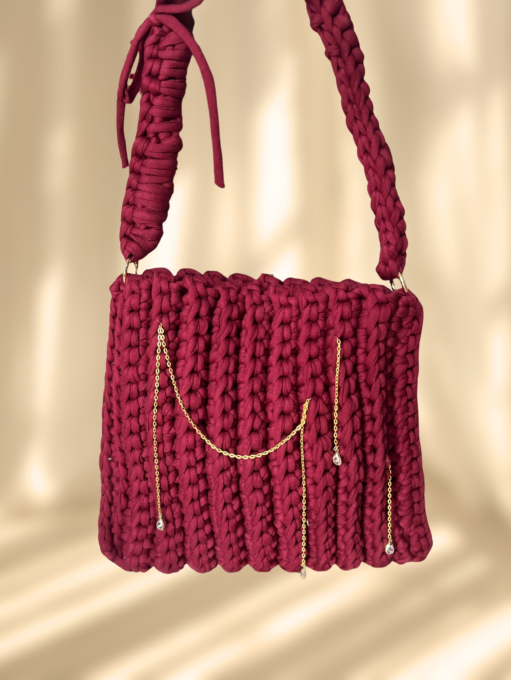 Sac en crochet. Des sac crocheté à la main, chix et élégant