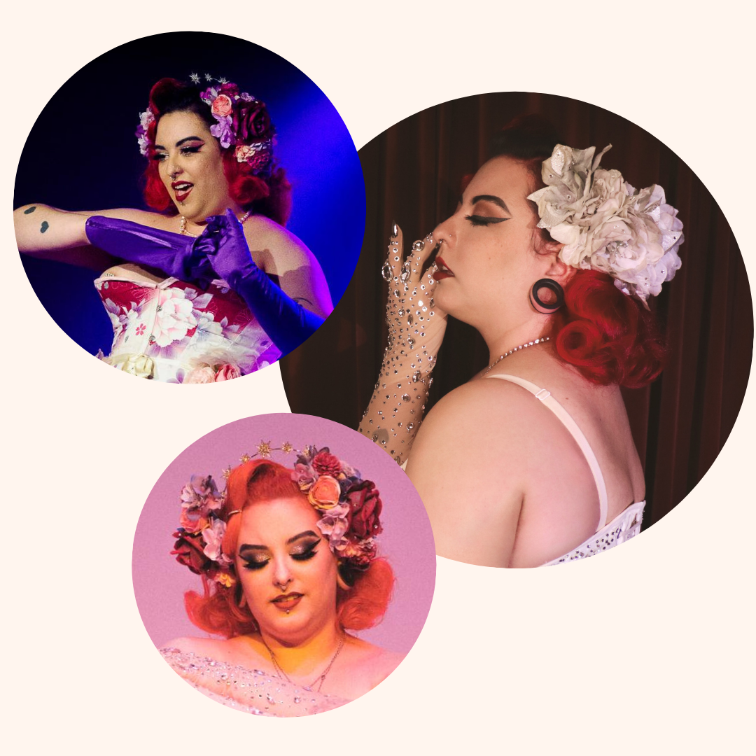 Créatrice spécialisée dans l’univers rétro, je propose des fleurs pour cheveux pin-up, des illustrations, de la peinture et de la décoration, faites mains en Auvergne. Je propose aussi des accessoires vintage et des relooking inspirées des années 40-50. Retrouvez des bibis, hairflowers, créations personnalisées, accessoires et autres pour vos événements, mariage, show burlesques, pour les fêtes et diverses soirées ou spectacles.