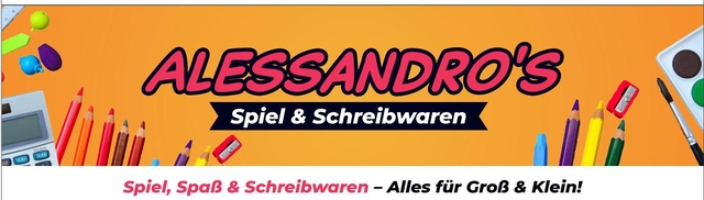Schreibwaren, Bürobedarf, Schulbedarf, Spielwaren alles für den täglichen Gebrauch. 