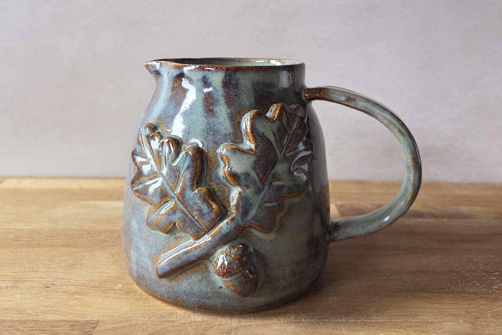 Oak leaf embellished Jug