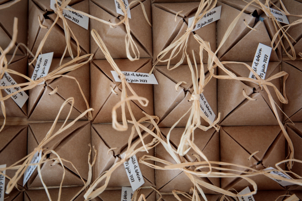 Marques places / Cadeaux invités Roz'Art Créations