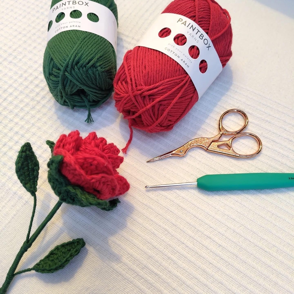 Crochet Rose by Calm Krafts