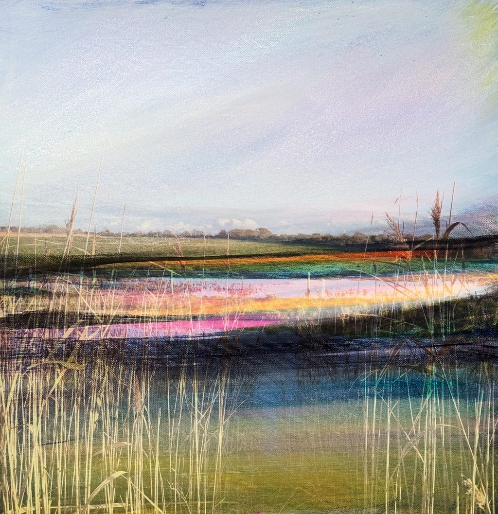 Samantha Millington - Ringwood , Emsworth based artist, abstract mixed - media landscapes , jewellery. 