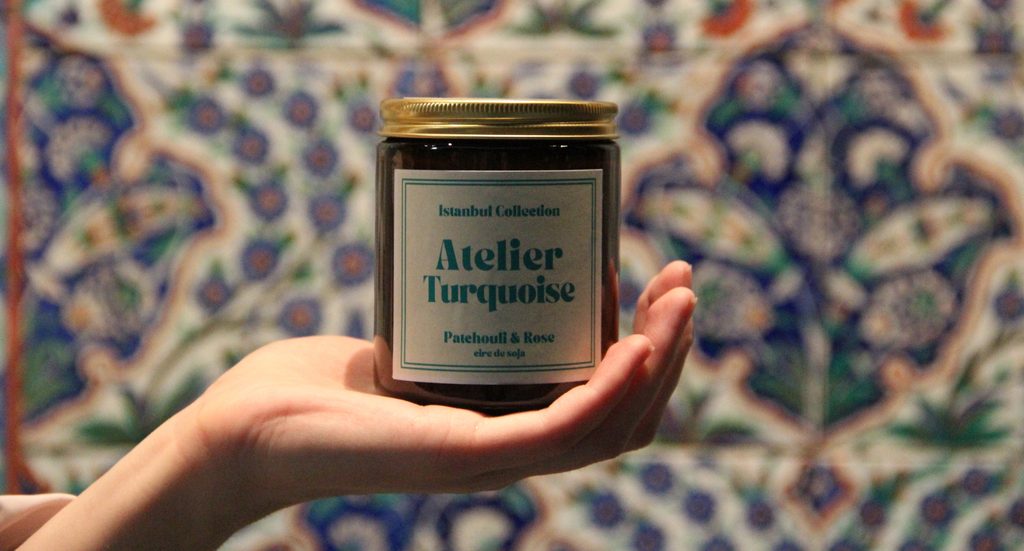 Atelier Turquoise Bougie Banner