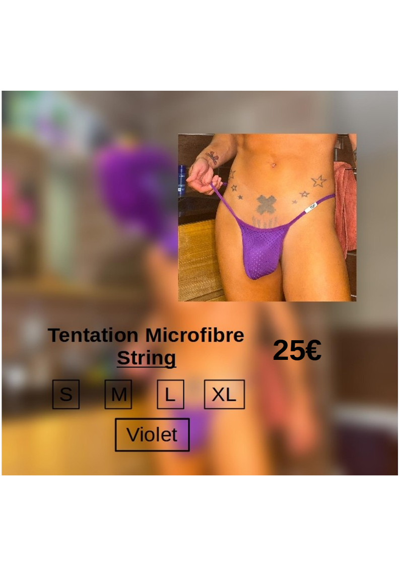 Tentation Microfibre String
