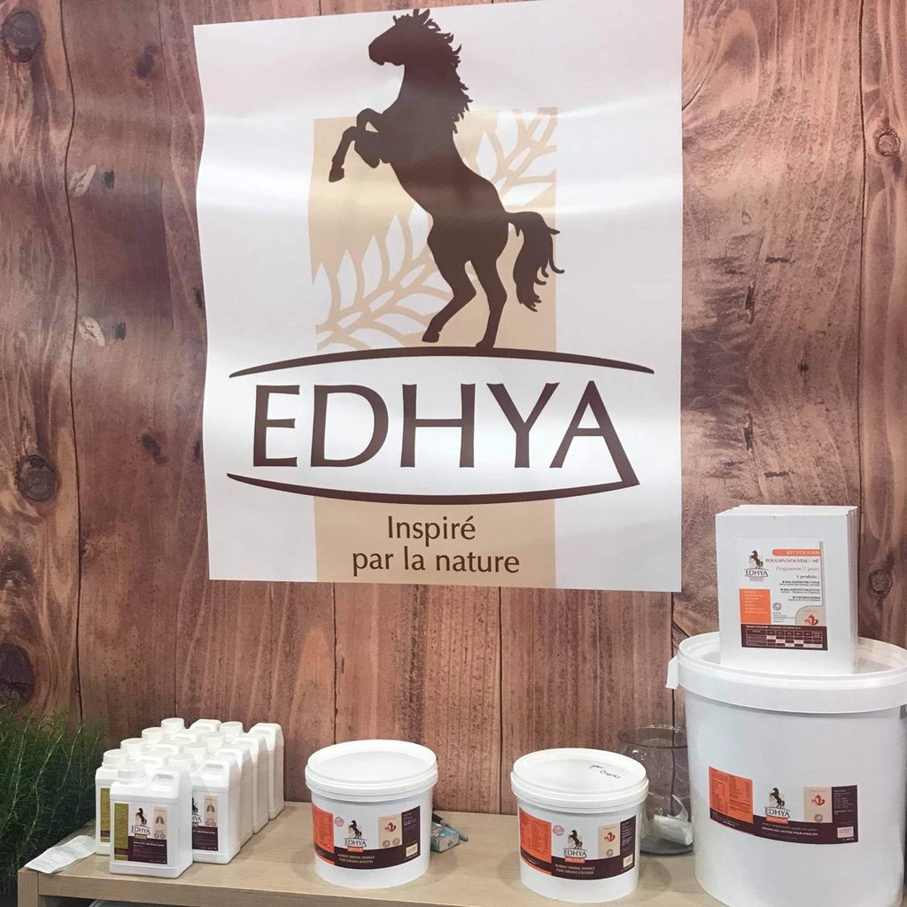Découvrez les compléments et produits de soin pour chevaux Edhya