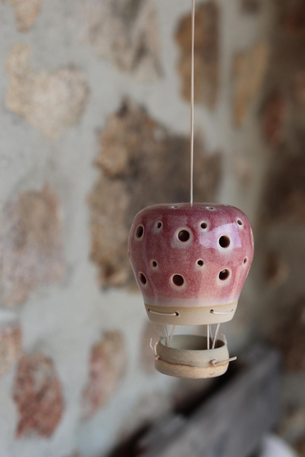 Montgolfière, céramique, fait main, pièce unique, cadeau, idée cadeau, chambre d'enfant, décoration, boutique en ligne