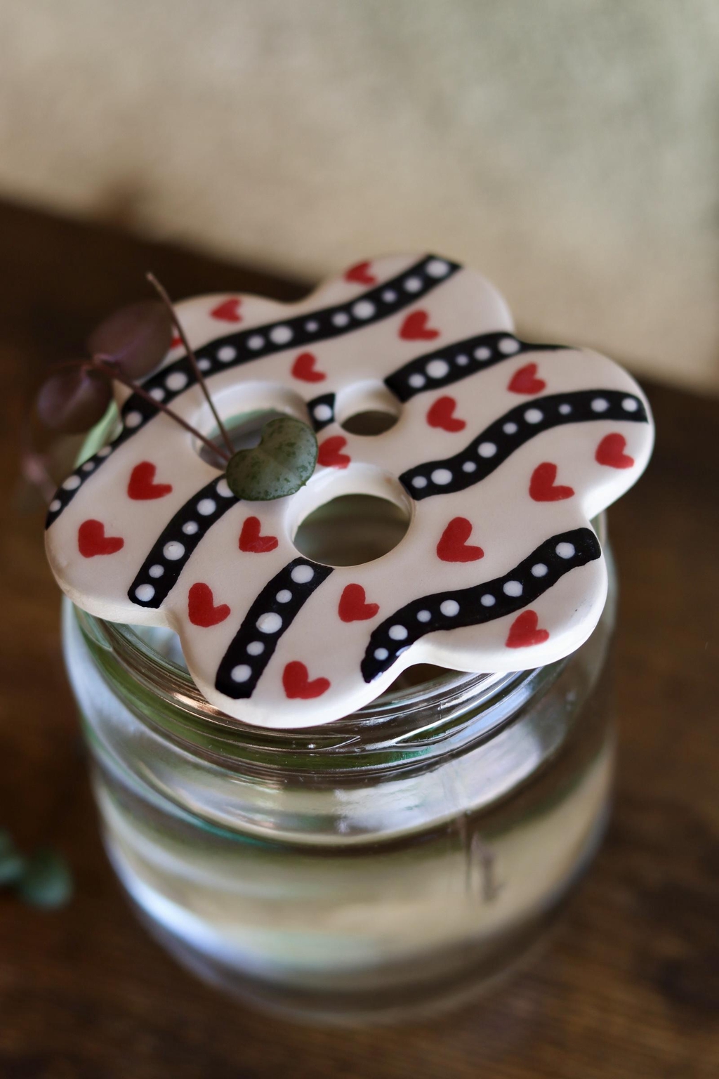 Amoureux des plantes, céramique, bouture, maison, céramique fait main, vase, soliflore, couronne de fleur, idée cadeau, saint Valentin, amour