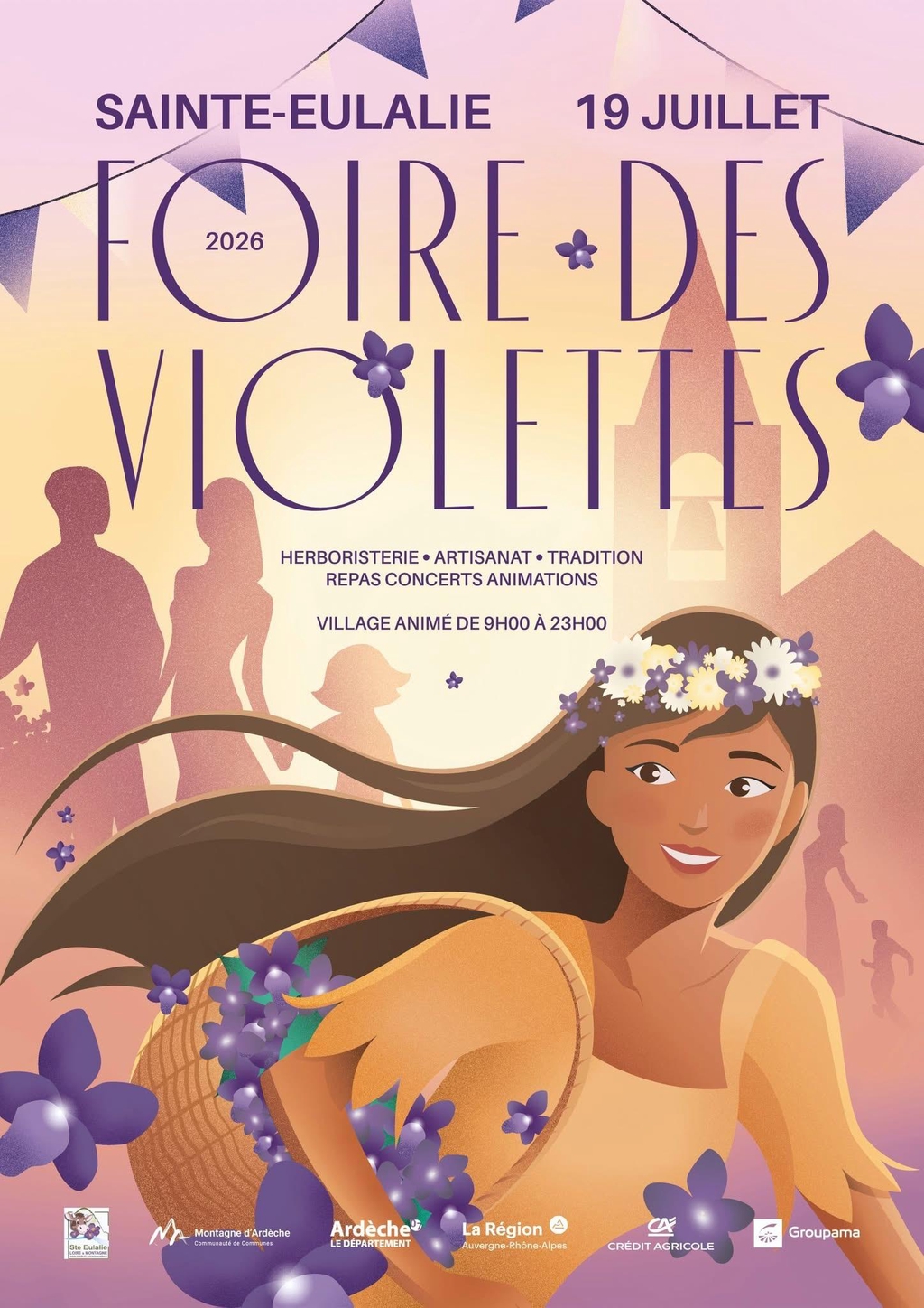 Foire des violettes, Ardèche, événement