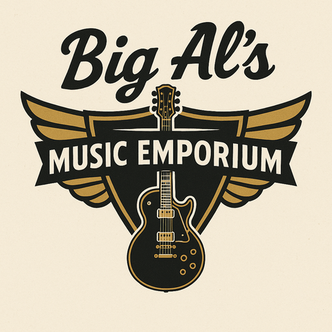 Big Al's Music Emporium is a small independent music retail business in Shropshire, England. Specialising in Guitars & bases but catering to all musicians. 