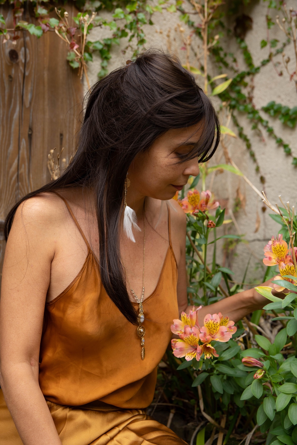 Les boucles d'oreilles plumes